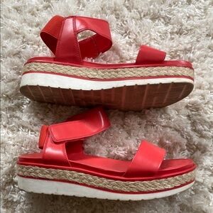 Franco Sarto Red Espadrille Sandals